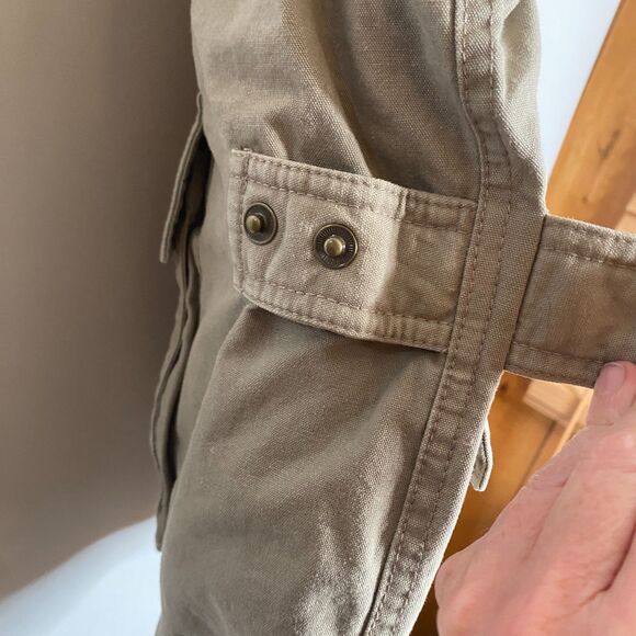 VTG Eddie Bauer Quilt Lined Goose Down Vest Canvas Field Chore Hunting Mens M - Picture 5 of 16